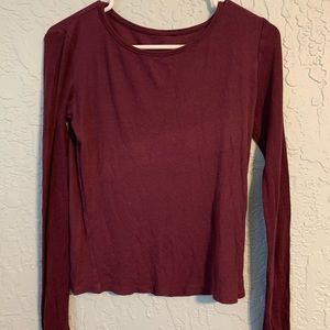 Simple long sleeve tops